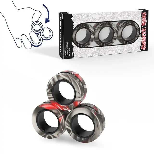Magnetic Rings Fidget Toy + Free Shipping