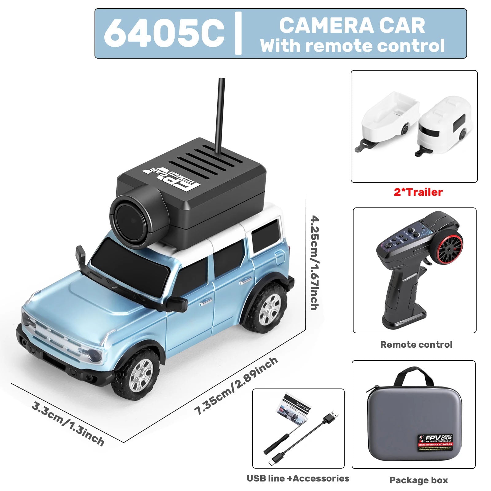 Mini RC Car with FPV Camera + Free Shipping