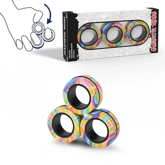Magnetic Rings Fidget Toy + Free Shipping