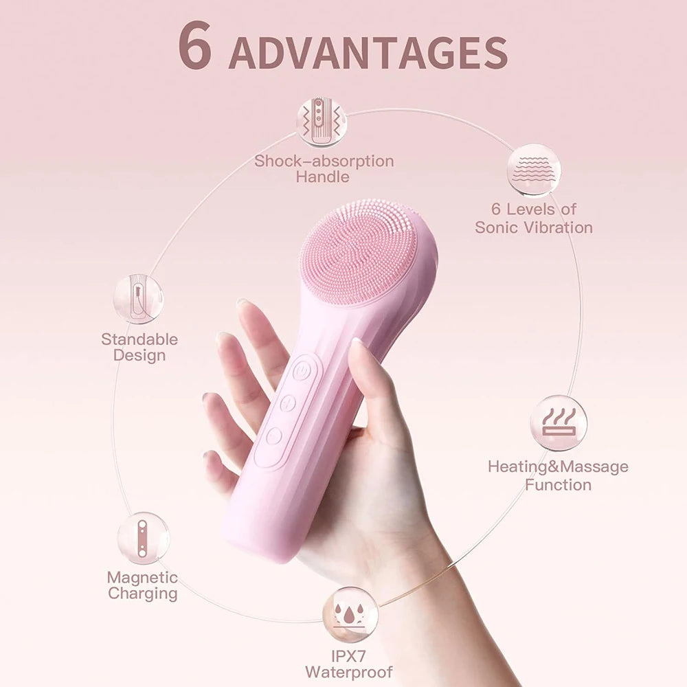 Sonic Waterproof Facial Cleansing Brush + Free Shipping