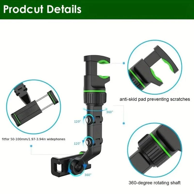 Multifunctional Rearview Mirror Phone Holder + FREE SHIPPING