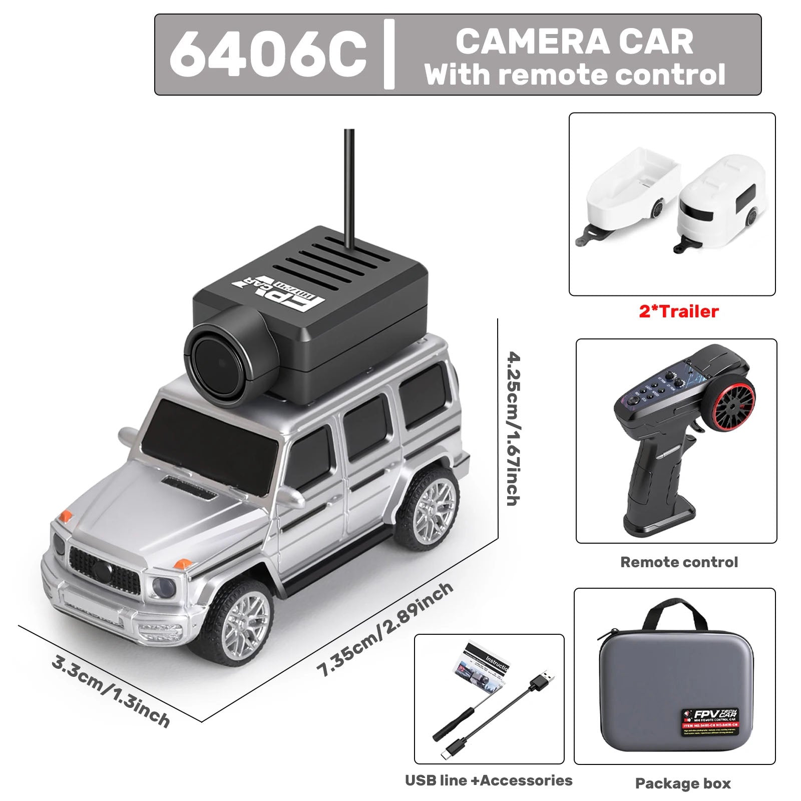 Mini RC Car with FPV Camera + Free Shipping